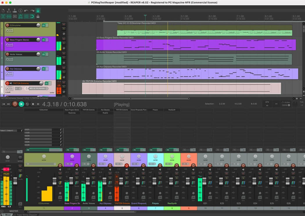 Cockos REAPER 7.59 中文版音乐制作 WIN+MAC 编曲录音混音宿主
