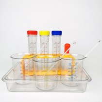 Children Plastic Test Tube Measuring Cups Scientific Experiment With Scale Transparent Equipment Elementary School District Corner Suit Toys