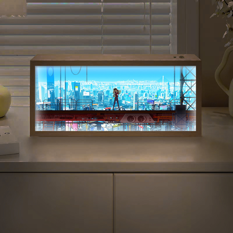 Eva Evangelion Light Painting Asuka Merchandise E-Sports Room Atmosphere Night Light Anime Glowing Ornament Eva Evangelion Light Painting Asuka Merchandise E-Sports Room Atmosphere Night Light Anime Glowing Ornament