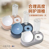Pet supplies cat bowl cat food bowl dog bowl dog bowl teddy dog double bowl cat small dog automatic drinking device