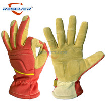 Firefighting emergency rescue gloves firefighters special emergency national standard flame retardant forest aramid cowhide protection thickened