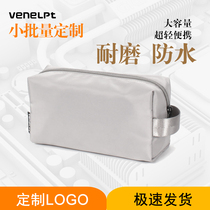 VENELPT customized portable printed nylon waterproof cosmetic bag small travel toiletry bag for women