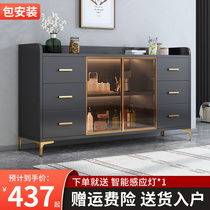 Light Extravagant Dining Side Cabinet Modern Minima Tea Water Wine Cabinet Nordic Living Room Containing Cabinet Integrated By Wall Kitchen Bowl Locker