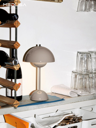 Lámpara de mesa danesa VP9 bud, carga inalámbrica, atenuación, decoración extraíble, mesita de noche, decoración de boda, luz de ambiente