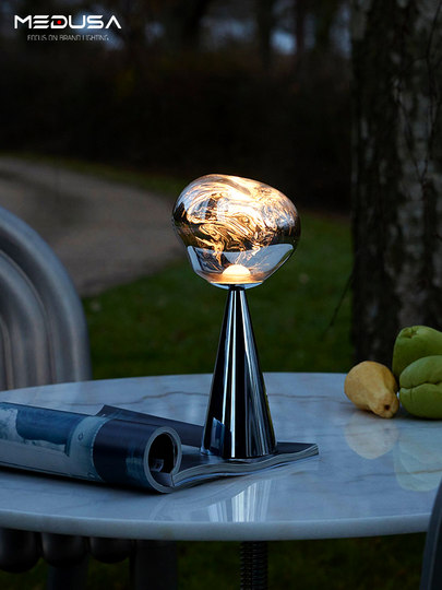Tomdixon Lava Table Lamp Designer Rechargeable Creative Bedroom Bedside Lamp Art Desktop Decoration Atmosphere Lamp