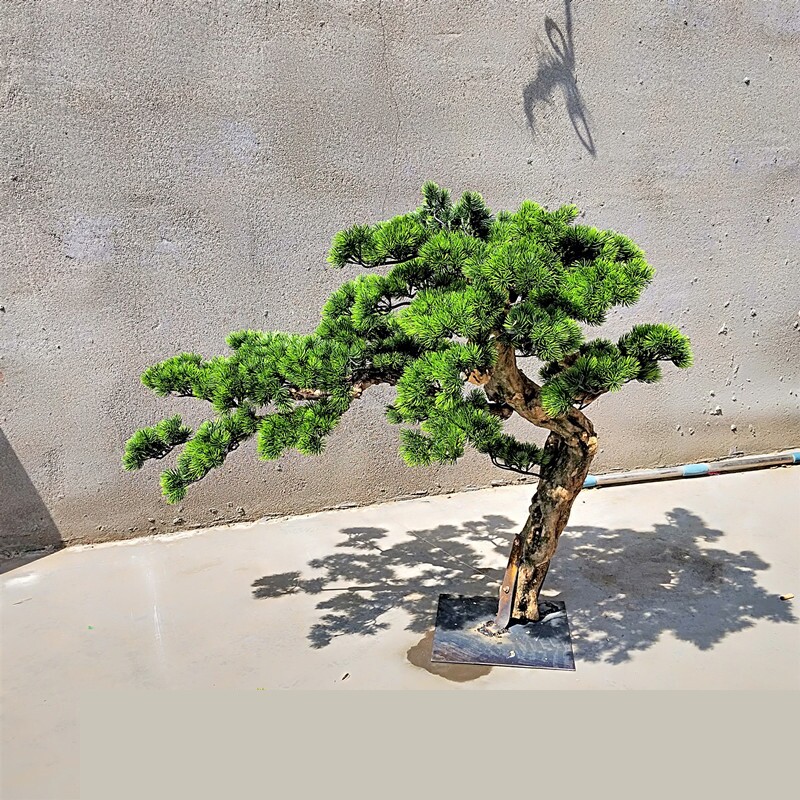 Luohansong flower potted interior decoration simulation small potted home simulation welcome pine office green plant decorations