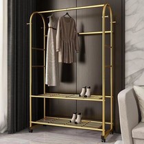 Hanger Ground High Level Sensation Light Lavish Brown Nordic Style Bedroom Large Capacity Extremely Simple Hanger Rod Sturdy Cloakhat Rack