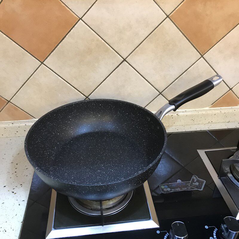 Pot Bao Foreign Trade Cookware Factory 24cm Frying Pan Days Style Outlet Frying Pan Medical Stone Flat Bottom Pan Deep Frying Pan Not Sticky