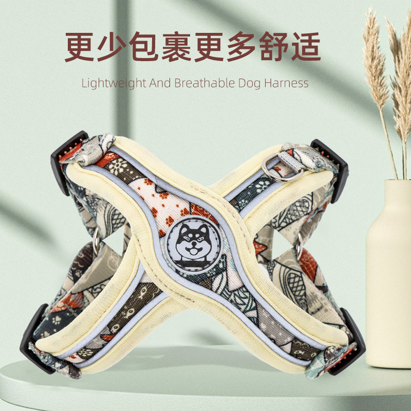 Dogs traction rope Chest Holding Baby Bag Vest Type Item Ring Dog Rope Chain Sub Small Medium Canine Kokie Fou Pet Supplies