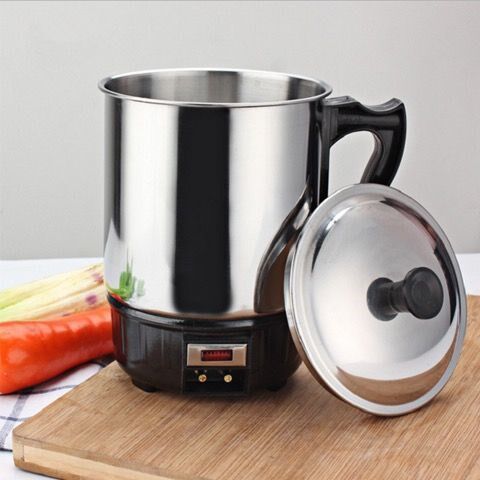 Versatile stainless steel electric hot cup Students Dormitory Cups of Boiling Water Mini Cups Travel Portable Heating Water Cups