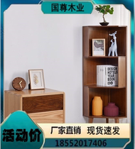 Corner Cabinet Triangular Wall Corner Shelf Living Room Corner Corner Corner Cabinet Ground Solid Wood Multilayer Bedroom Containing Cabinet