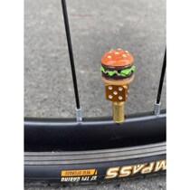 Bicycle valve core cap creative hamburger clown decoration electric vehicle inflatable hole beautiful mouth turning French mouth conversion head