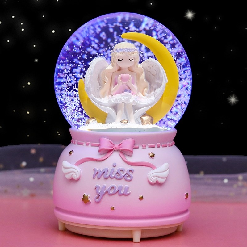 2022 CRYSTAL BALL GIFT CHILD GIRL GIRL GIRL WATER CRYSTAL BALL MUSIC BOX EIGHT-TONE BOX GIRL BIRTHDAY PRESENT