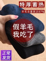 Warm feet artifact super thick hot socks homework children's dormitory will watch TV in winter to keep the elderly warm