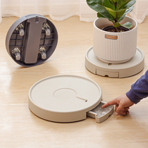 Flower pot tray base large plastic water tray thickened invisible pulley pulley mobile universal wheel flower tray tray