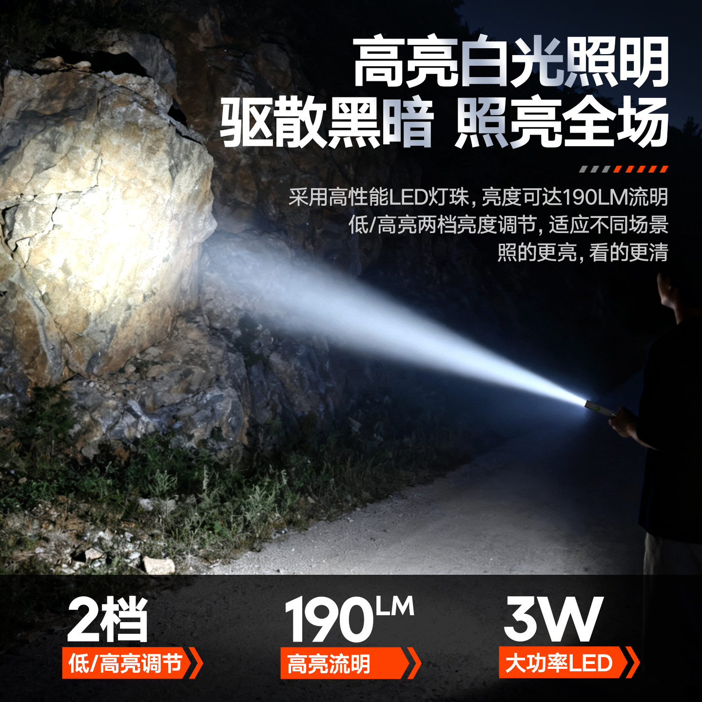 Philips Laser Pointer Sales Department High-Power Strong Light Long-Range Infrared Cat Teasing Construction Site Sand Table Red Laser Flashlight