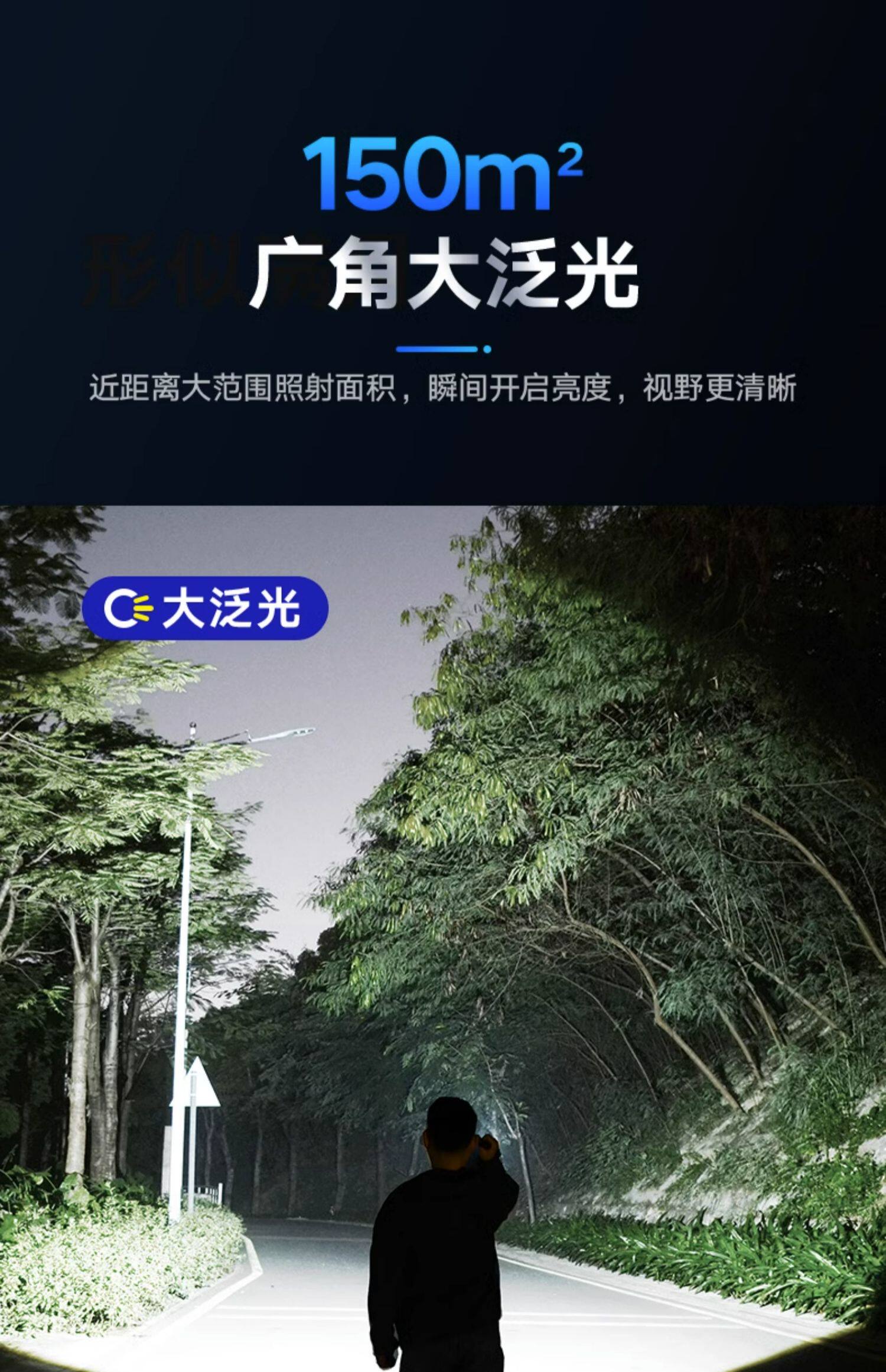 Philips飞利浦 强光充电超亮户外变焦远射手电筒 天猫优惠券折后￥29包邮（￥79-50）