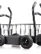 Fitness Sled Weight-Bearing Tank Cart Sled Adjustable Single/Double Resistance Personal Training Home Resistance Energy Cart