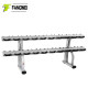 Gym-specific 6-pack and 10-pack fixed and thickened double-layer dumbbell racks for home and commercial personal training equipment for men