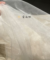 Champagne hot silver fine powder shiny gold and silver veil photography wedding background veil wedding dress mesh fabric
