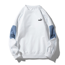 Classic Korean version autumn and winter mens round neck sweater couple loose tide brand bottoming shirt womens sports casual wild top