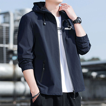 Classic Korean Jacket Mens Fall New Loose Cardigan Hooded Sports Top Couple Tide Brand Casual Jacket