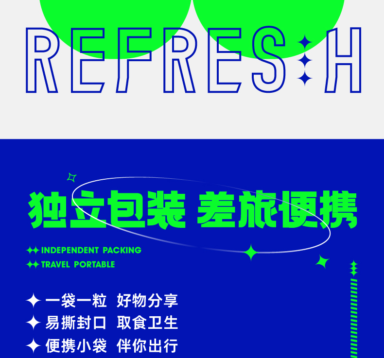 每粒说咖啡因清醒含片薄荷糖果润喉无糖零食