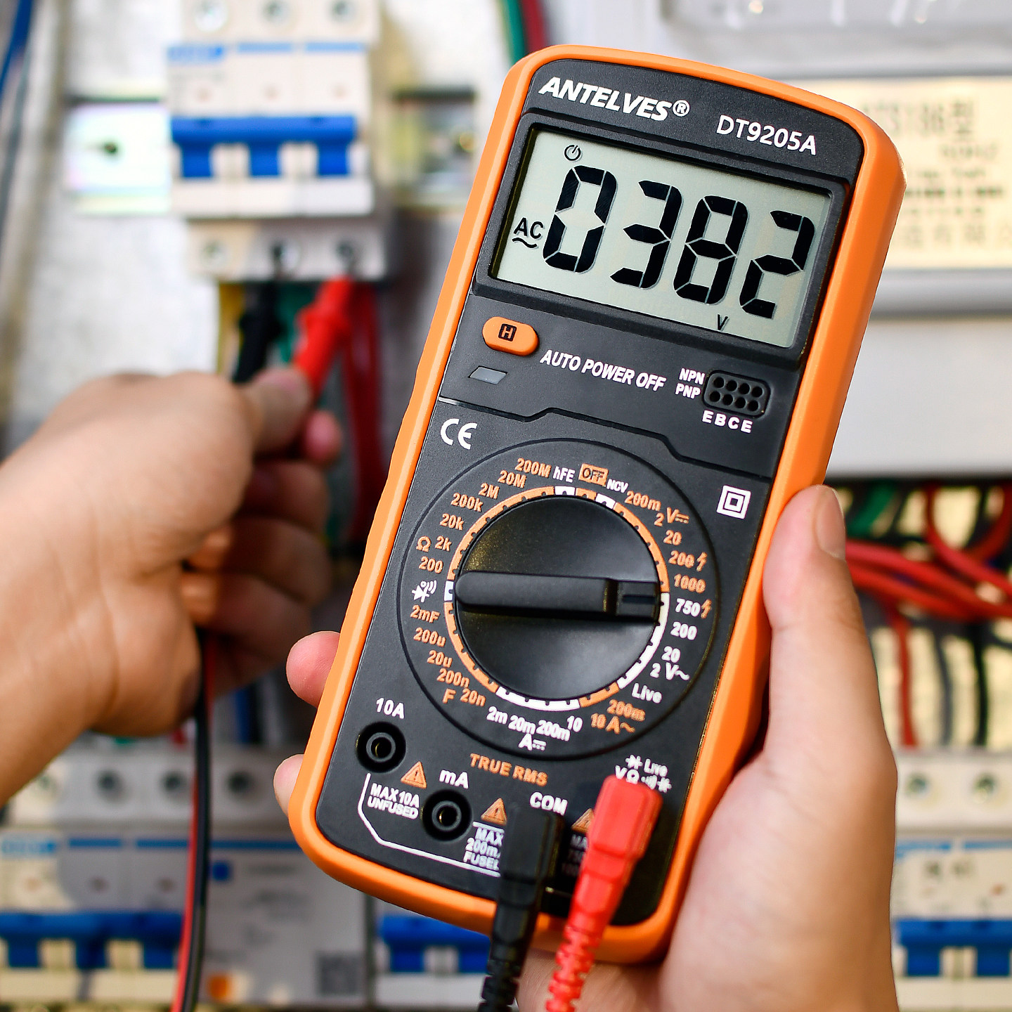 Мультиметр DT9205A цифровой высокоточный интеллектуальный противоожоговый многофункциональный электронный цифровой дисплей для ремонта счетчиков электрика