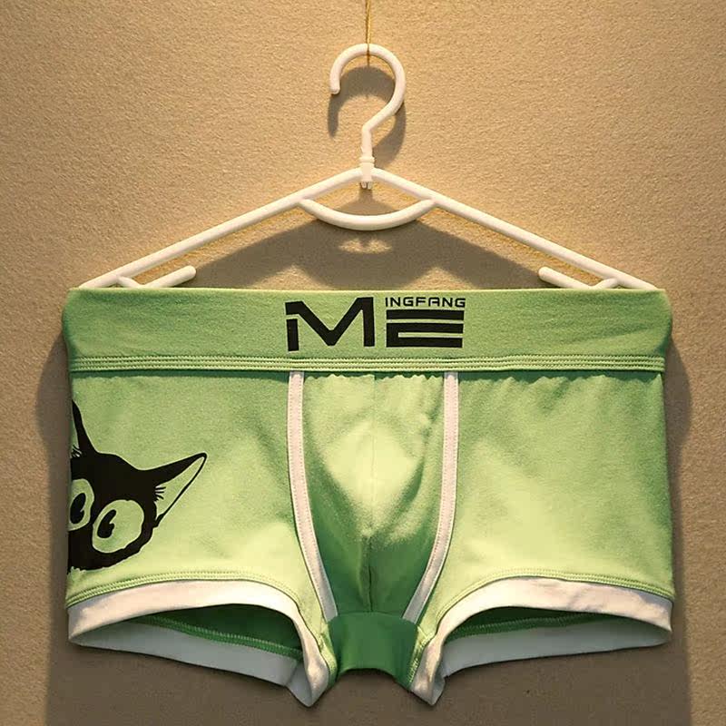 Underwear Man Trend Personality Four-corner Pants Pure Cotton Breathable Antibacterial Big Size Young Men Boy Students