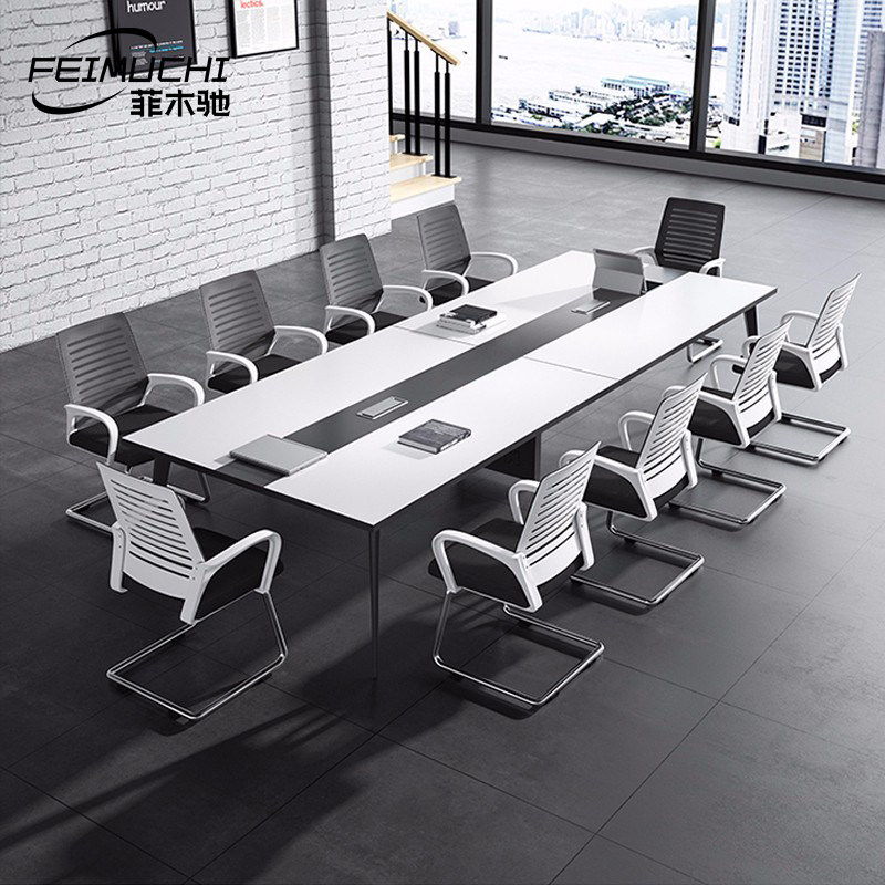Office Furniture Conference Table And Chairs Long Table Desk Brief Modern Small Meeting Table Training Long Bar Table Negotiation Table
