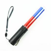 State Aid State 260 Traffic Baton Red Blue 2 Sections Fluorescent Stick Flash Bar Signal Light Indicating Stick Traffic Baton Red
