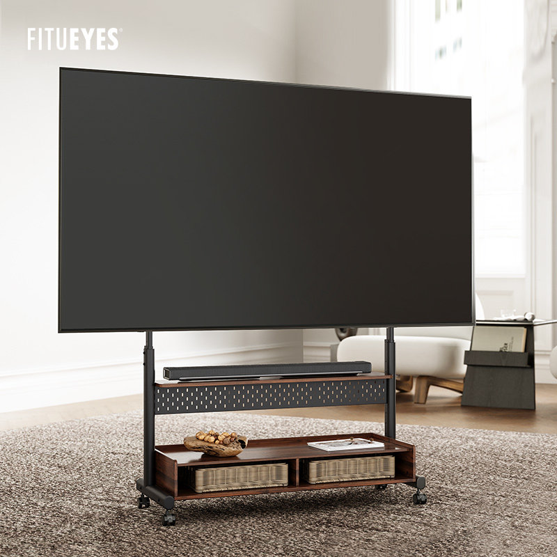 Hole-free large screen bracket supports 65 inches to 100 inches