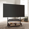 Hole-free large screen bracket supports 65 inches to 100 inches