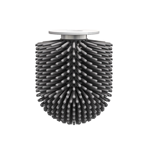 Toilet brush household no dead ends toilet brush 2024 new silicone cleaning brush universal brush head bathroom