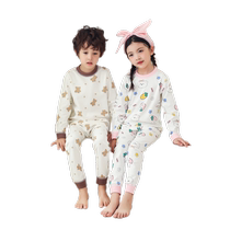 Vêtements de sous-vêtements pour enfants coton purs vêtements dautomne pantalons dautomne Tous les pyjamas de style fin de coton sont des pantalons de ligne de vêtements pour bébés