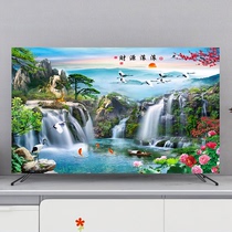 New TV cover dust cover 55-inch hanging desktop curved universal TV dust cover cloth to make money