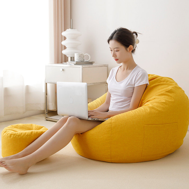 Slazy sofa bean bag small family tatami bedroom minimal small sofa large balcony leisure recreational chair