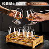 Japanese Brandy Glass Home Set, Liquor Glass, Whiskey Glass, Short-Stemmed Red Wine Glass, Small Cognac Glass Set