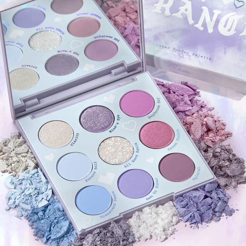 COLOURPOP Kara bubble 9 -color eye shadow plate Outin a Tranter & Miss Blis