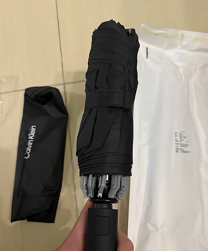 Ck (Calvin Klein) Portable Fully Automatic Umbrella, Folding Umbrella, Sun Protection Umbrella, Rain Umbrella, Sunshade Umbrella