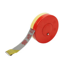 Yimeide LH6028 pay attention to safety isolation belt traffic polyester cloth disc type bulk warning line 50 meters boxed warning line