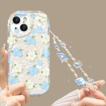 Fresh flower to apply Huawei glory play6t mobile phone shell paly5t spring and summer new honor play3 transparent cream striped honor female silicone bracelet piay5T all-pack-proof