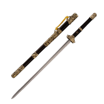 Longquan sword Longyin Han sword pattern steel handmade one-piece sword knife self-defense cold weapon unedged