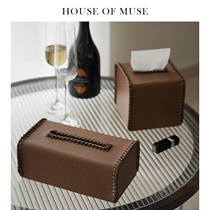 Muse Home HERME* hand-woven tissue box living room napkin box bedroom cloakroom jewelry storage box
