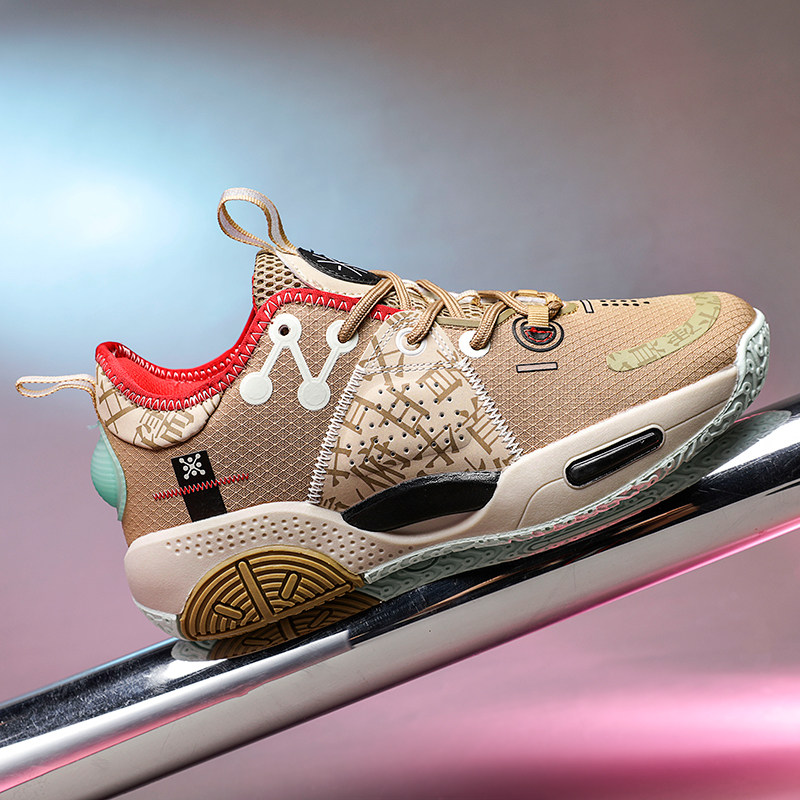 The city's 9 student sports basketball shoes cement floor wear-resistant non-slip shock-absorbing breathable fashion young men and women couple shoes