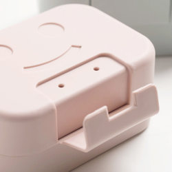 Creative Soap Box with Lock Dormitory Cute Student Soap Box Travel Portable Sealed Waterproof Soap Box with Lid