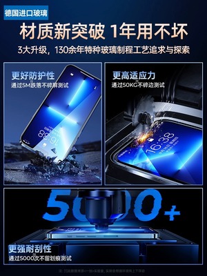 【超越AR德国进口】iPhone16ProMax钢化膜苹果15Promax防窥膜官全屏保护14手机贴膜13防偷窥12屏幕11适用于XR