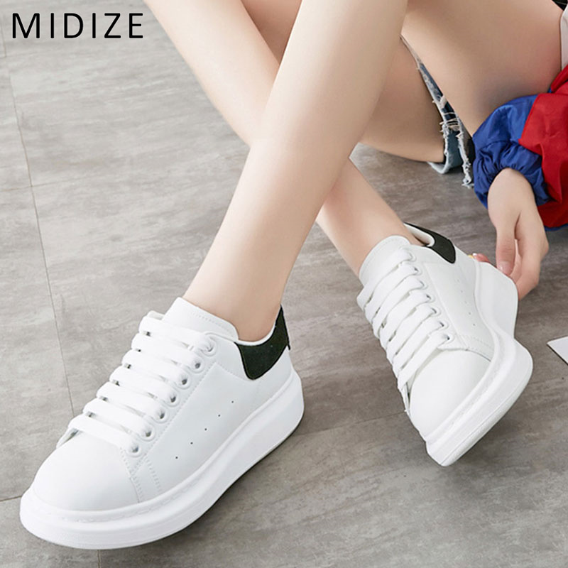 MIDIZE Mckunda Small White Shoes True Leather Shoes Children 2022 New Summer Casual Board Shoes Lovers Sneakers