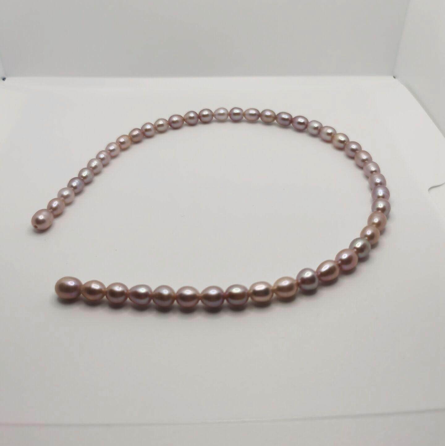 Pearl Freshwater Natural elastic handmade female Bright Light Necklace small purple Jane Joking Pepperate Mini handstring Mie bag