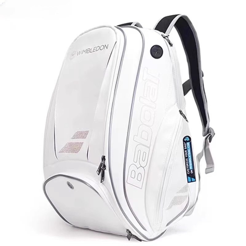 2025年新作テニスバッグ、プロ仕様バドミントンバッグ、ウィンブルドン記念エディション、ユニセックスラケットバッグ、防水バックパック